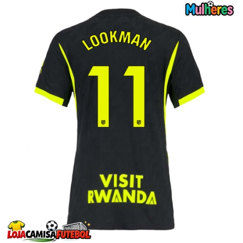 Camisa de Futebol Atletico Madrid Ademola Lookman #11 Equipamento Secundário Mulheres 2026-27 Manga Curta